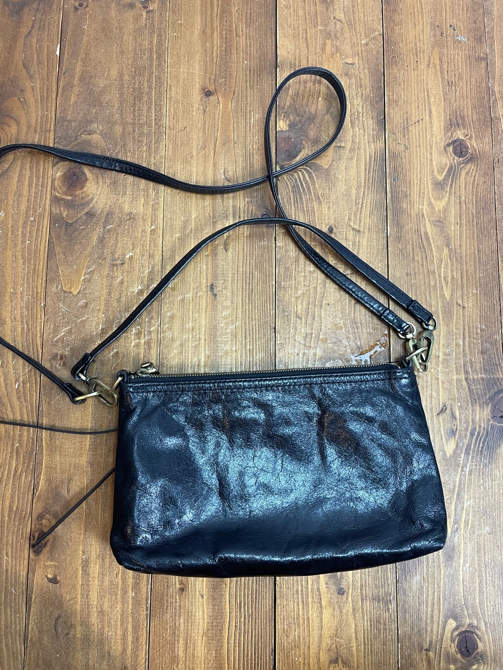 Hobo small black leather purse - Picture 2 of 8